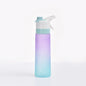 (New Arrival) Spray Water Bottle For Girls Outdoor Sport Fitness Water Cup Large Capacity Spray Bottle Drinkware Travel Bottles Kitchen Gadgets