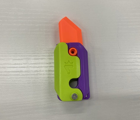 (New Arrival) 3D Printing Gravity Cub Jumping Small Radish Knife Mini Model Student Prize Pendant Decompression Toy For Children Gift