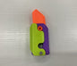 (New Arrival) 3D Printing Gravity Cub Jumping Small Radish Knife Mini Model Student Prize Pendant Decompression Toy For Children Gift