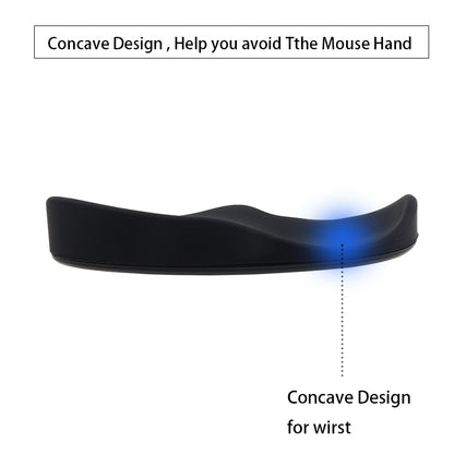(New Arrival) Ergonomic Mouse Wrist Rest Mouse Pads Silicon Gel Non-Slip Streamline Wrist Rest Support Mat Computer Mouse Pad For Office Gaming PC Accessories