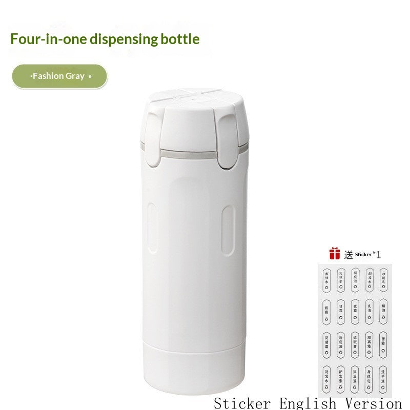 (New Arrival) 4 In 1 Travel Dispenser Portable Travel Bottles Leak Proof Leakproof Travel Container For Perfume Shampoo Conditioner Lotion