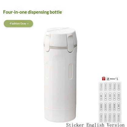 (New Arrival) 4 In 1 Travel Dispenser Portable Travel Bottles Leak Proof Leakproof Travel Container For Perfume Shampoo Conditioner Lotion