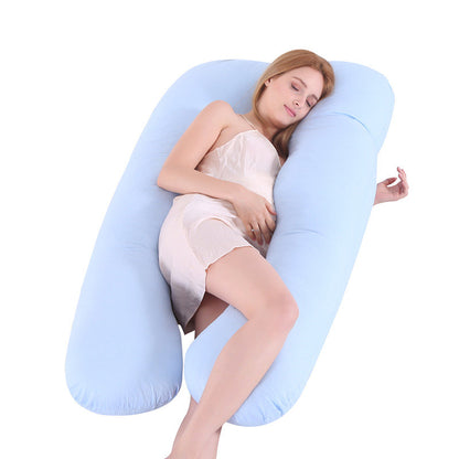 (New Arrival) Summer Sleeping Support Pillow For Pregnant Women U Shape Maternity Pillows Pregnancy Ice Silk