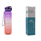 (New Arrival) 1L Tritan Water Bottle With Time Marker Bounce Cover Motivational Water Bottle Cycling Leakproof Cup For Sports Fitness Bottles