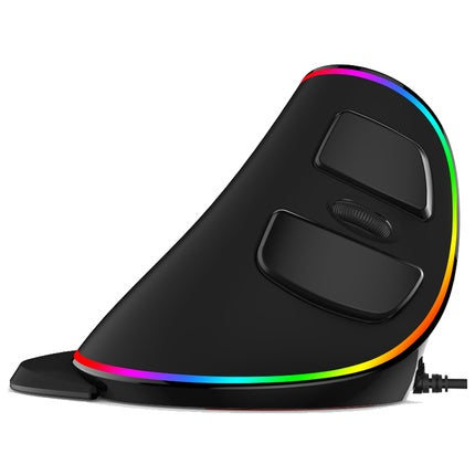 (New Arrival) Vertical Ergonomic Snail RGB Anti-Mouse Hand Wired Mouse