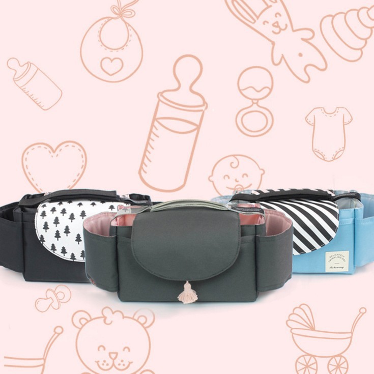 (New Arrival) Multifunction Baby Stroller Bag Organizer Maternity Nappy Bag Stroller Accessories Cup wheelchair bag