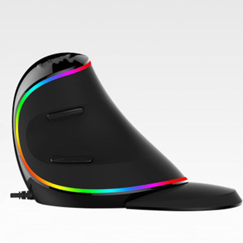 (New Arrival) Vertical Ergonomic Snail RGB Anti-Mouse Hand Wired Mouse