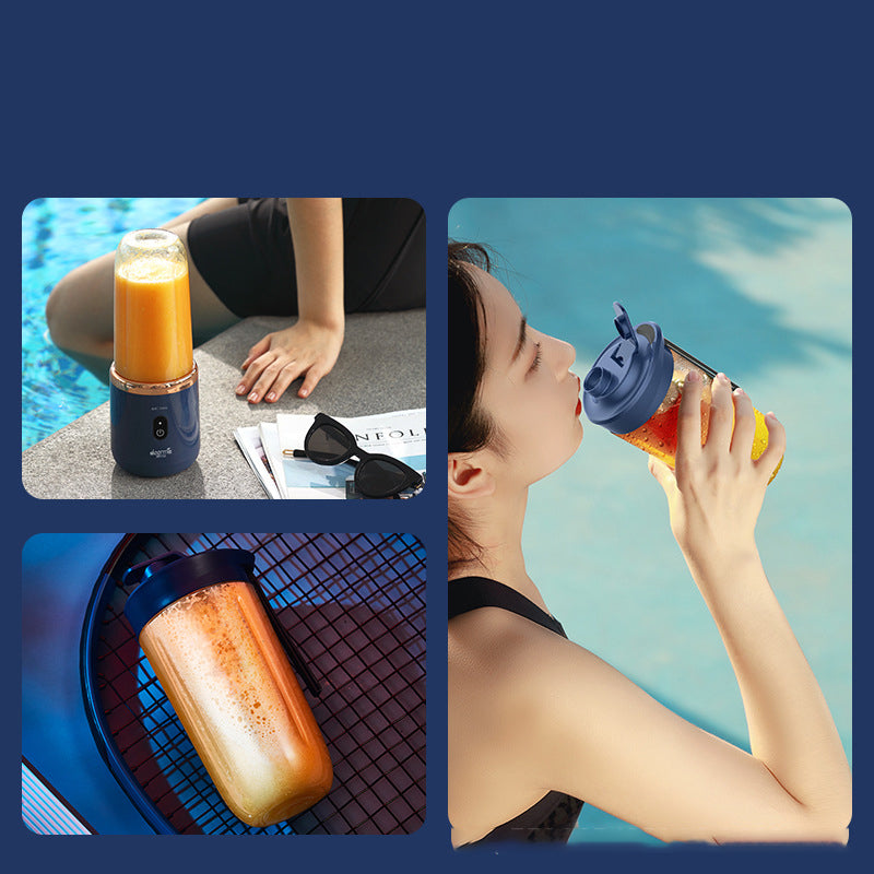 (New Arrival) blade Portable Blender Mini Juicer Cup Extractor Smoothie USB Charging Fruit Squeezer Blender Food Mixer Ice Crusher Portable Juicer Machine