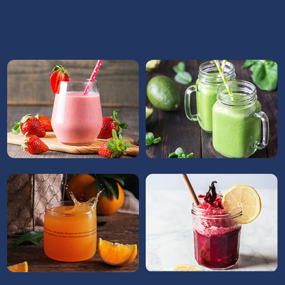 (New Arrival) blade Portable Blender Mini Juicer Cup Extractor Smoothie USB Charging Fruit Squeezer Blender Food Mixer Ice Crusher Portable Juicer Machine