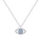 s925 Sterling Silver Jewelry European and American Atmospheric Demon Eye Necklace Eye Pendant