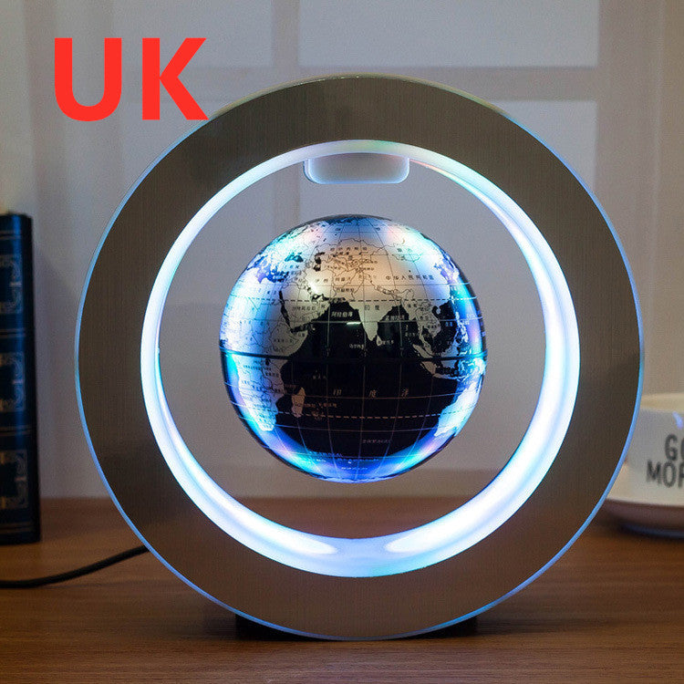 (Top Pick) Round LED World Map Floating Globe Magnetic Levitation Light Anti Gravity Magic