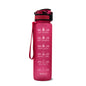 (New Arrival) 1L Tritan Water Bottle With Time Marker Bounce Cover Motivational Water Bottle Cycling Leakproof Cup For Sports Fitness Bottles