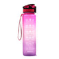 (New Arrival) 1L Tritan Water Bottle With Time Marker Bounce Cover Motivational Water Bottle Cycling Leakproof Cup For Sports Fitness Bottles