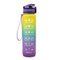(New Arrival) 1L Tritan Water Bottle With Time Marker Bounce Cover Motivational Water Bottle Cycling Leakproof Cup For Sports Fitness Bottles
