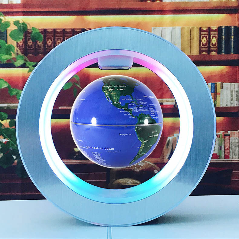 (Top Pick) Round LED World Map Floating Globe Magnetic Levitation Light Anti Gravity Magic