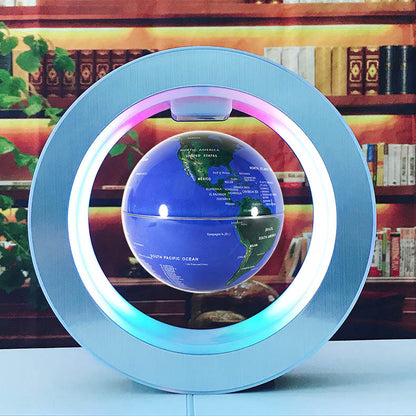 (Top Pick) Round LED World Map Floating Globe Magnetic Levitation Light Anti Gravity Magic