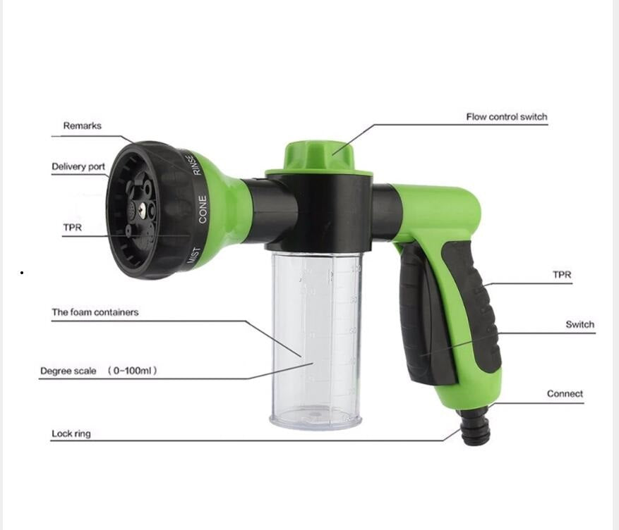 (New Arrival) Foam Spray Gun High Pressure Automotive Foam Spray Gun Household Cleaner Generator