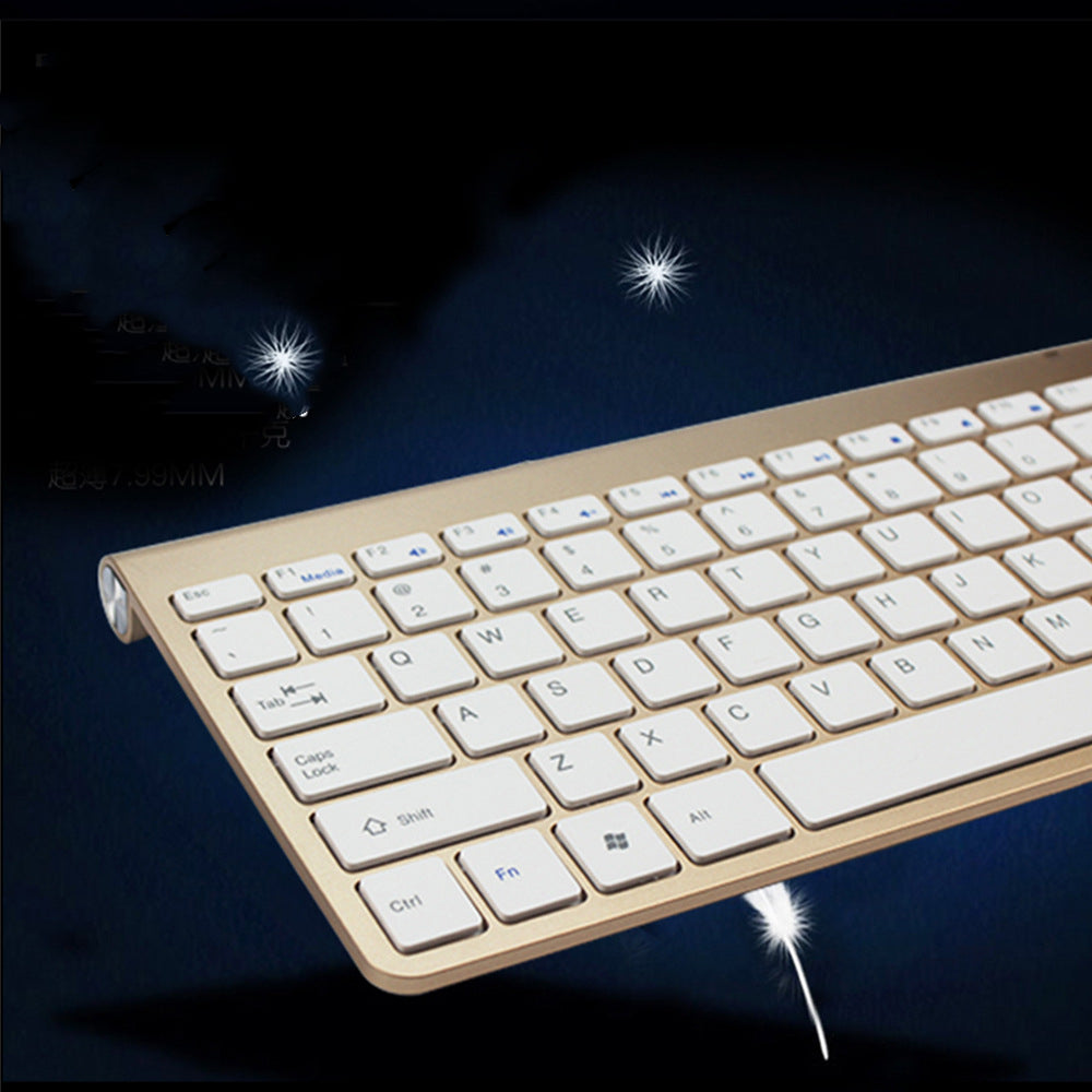 (New Arrival) 2.4G Wireless Keyboard And Mouse Protable Mini Keyboard Mouse Combo Set For Notebook Laptop Mac Desktop PC Computer Smart TV PS4