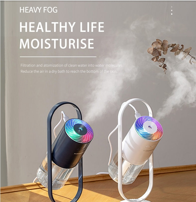 (Top Pick)Magic Shadow USB Air Humidifier For Home With Projection Night Lights Ultrasonic Car Mist Maker Mini Office Air Purifier