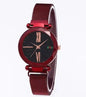 Starry Sky Women's Watch With Magnet Mesh And Diamond Quartz Watch