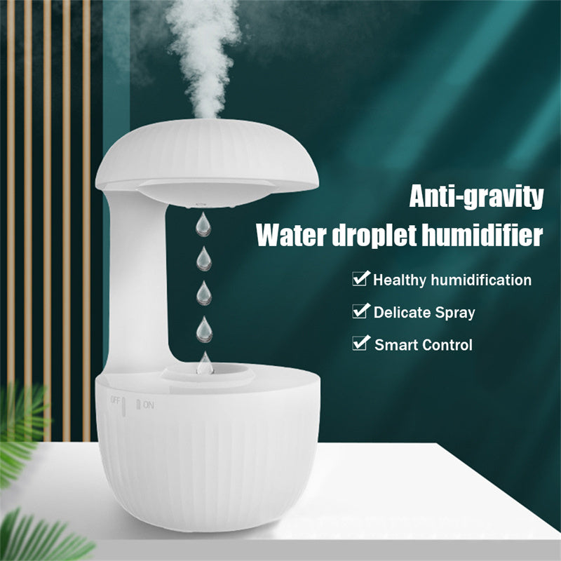 (Top Pick)Anti-gravity Air Humidifier Mute Countercurrent Humidifier Levitating Water Drops Cool Mist Maker Fogger Relieve Fatigue