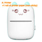 (Top Pick)Mini Printer Portable Mini Bluetooth WiFi New Wrong Printer Mobile Phone Photo Title Note Hot Print Pocket Student Error Label Printer