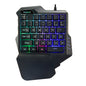 (New Arrival) One-Handed Mechanical Gaming Keyboard RGB Backlit Portable Mini Gaming Keypad Game Controller