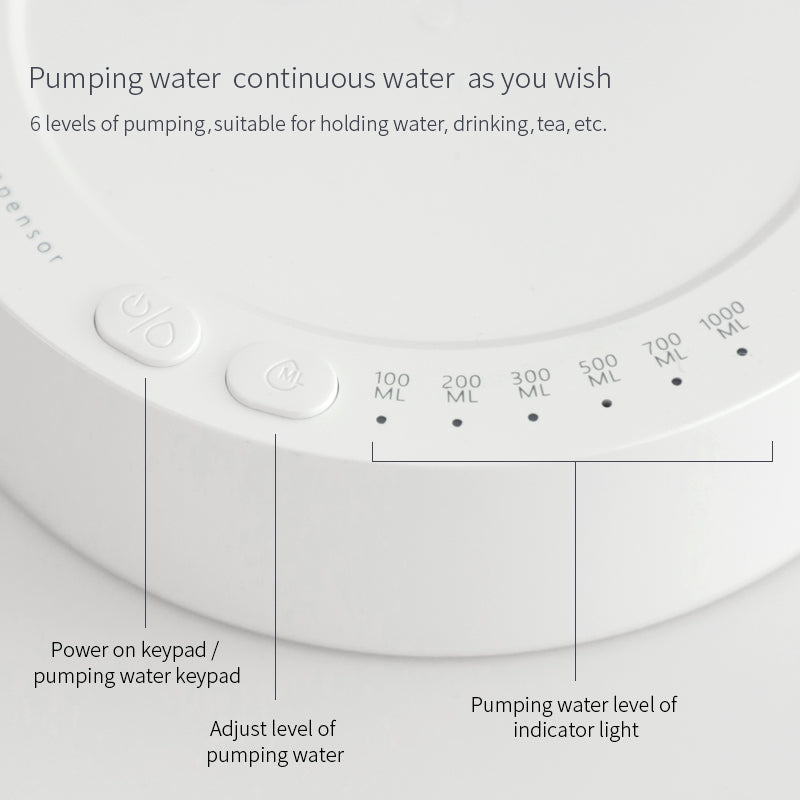 (New Arrival) Desk Dispenser Electric Water Gallon Automatic Water Bottle Dispenser Rechargeable Water Dispenser