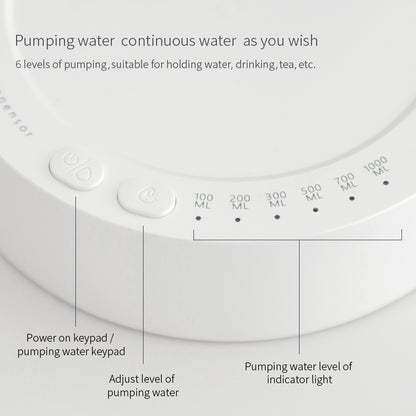 (New Arrival) Desk Dispenser Electric Water Gallon Automatic Water Bottle Dispenser Rechargeable Water Dispenser