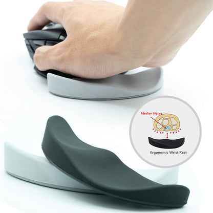 (New Arrival) Ergonomic Mouse Wrist Rest Mouse Pads Silicon Gel Non-Slip Streamline Wrist Rest Support Mat Computer Mouse Pad For Office Gaming PC Accessories
