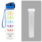 (New Arrival) 1L Tritan Water Bottle With Time Marker Bounce Cover Motivational Water Bottle Cycling Leakproof Cup For Sports Fitness Bottles