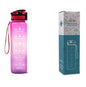 (New Arrival) 1L Tritan Water Bottle With Time Marker Bounce Cover Motivational Water Bottle Cycling Leakproof Cup For Sports Fitness Bottles