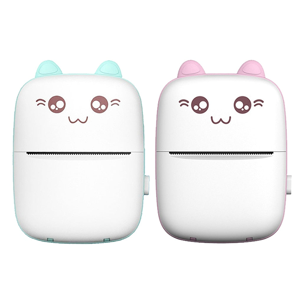 (Top Pick)Mini Printer Portable Mini Bluetooth WiFi New Wrong Printer Mobile Phone Photo Title Note Hot Print Pocket Student Error Label Printer