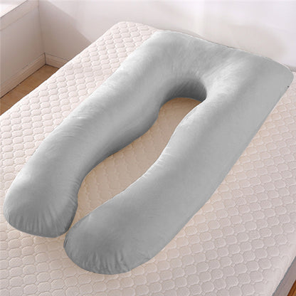 (New Arrival) Summer Sleeping Support Pillow For Pregnant Women U Shape Maternity Pillows Pregnancy Ice Silk