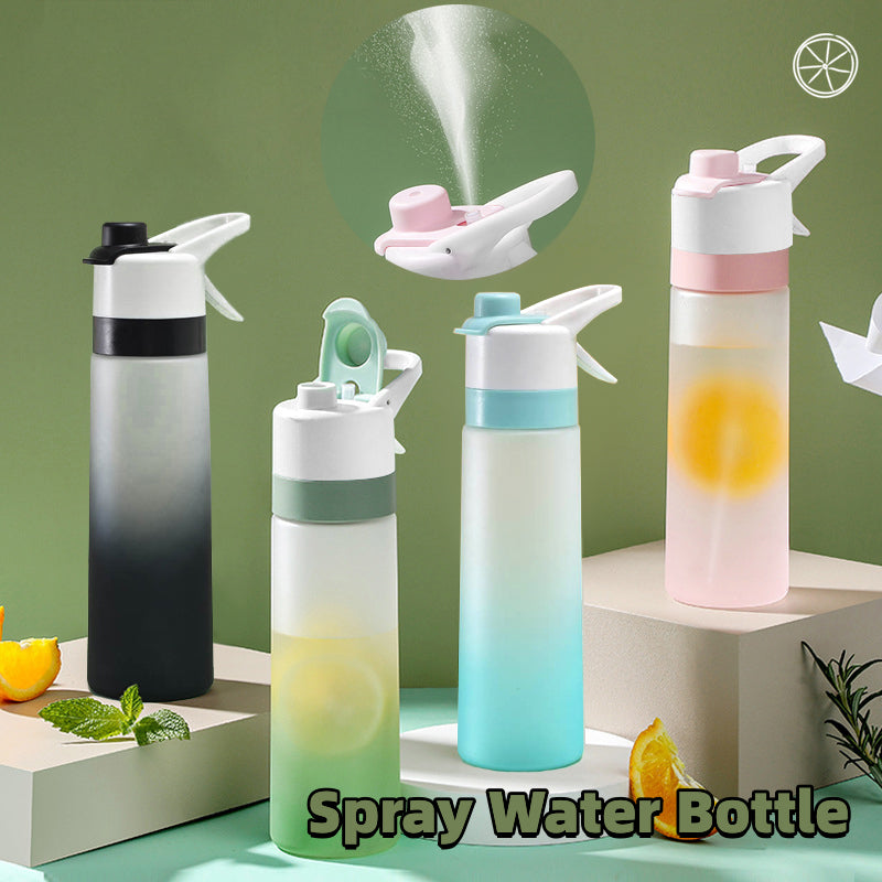 (New Arrival) Spray Water Bottle For Girls Outdoor Sport Fitness Water Cup Large Capacity Spray Bottle Drinkware Travel Bottles Kitchen Gadgets
