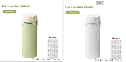 (New Arrival) 4 In 1 Travel Dispenser Portable Travel Bottles Leak Proof Leakproof Travel Container For Perfume Shampoo Conditioner Lotion