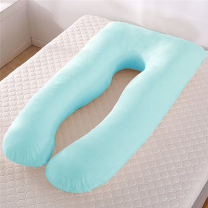 (New Arrival) Summer Sleeping Support Pillow For Pregnant Women U Shape Maternity Pillows Pregnancy Ice Silk