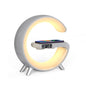 (New Arrival) New Intelligent G Shaped LED Lamp Bluetooth Speake Wireless Charger Atmosphere Lamp App Control For Bedroom Home Decor