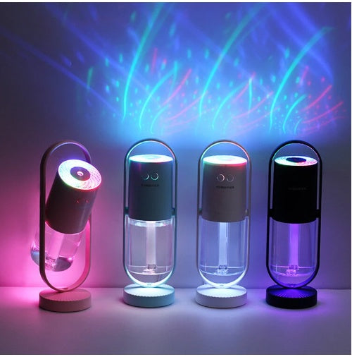 (Top Pick)Magic Shadow USB Air Humidifier For Home With Projection Night Lights Ultrasonic Car Mist Maker Mini Office Air Purifier