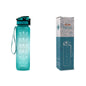(New Arrival) 1L Tritan Water Bottle With Time Marker Bounce Cover Motivational Water Bottle Cycling Leakproof Cup For Sports Fitness Bottles