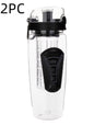 32Oz Fruit Infusing Infuser Water Bottle Water Fruit Bottle BPA Free Plastic Sport Fruit Infuser Water Bottles With Infuser Juice Shaker Drink Bottle Of Water
