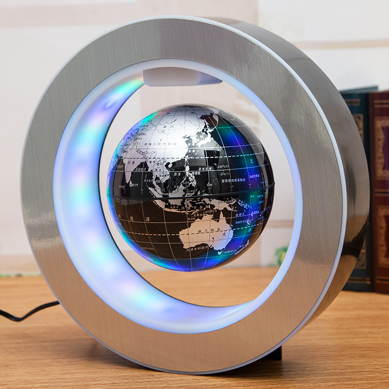 (Top Pick) Round LED World Map Floating Globe Magnetic Levitation Light Anti Gravity Magic