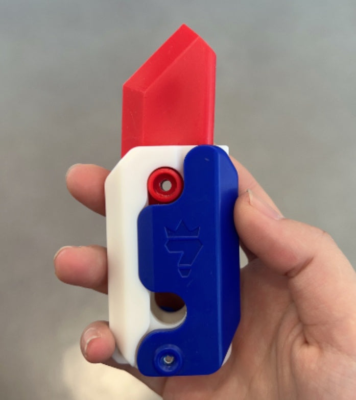 (New Arrival) 3D Printing Gravity Cub Jumping Small Radish Knife Mini Model Student Prize Pendant Decompression Toy For Children Gift