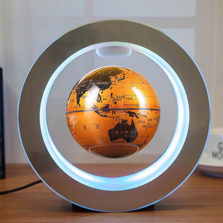 (Top Pick) Round LED World Map Floating Globe Magnetic Levitation Light Anti Gravity Magic