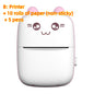 (Top Pick)Mini Printer Portable Mini Bluetooth WiFi New Wrong Printer Mobile Phone Photo Title Note Hot Print Pocket Student Error Label Printer
