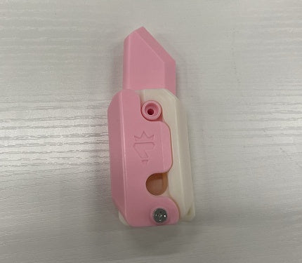 (New Arrival) 3D Printing Gravity Cub Jumping Small Radish Knife Mini Model Student Prize Pendant Decompression Toy For Children Gift
