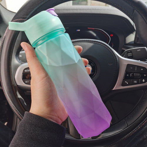 (New Arrival) Spray Water Bottle For Girls Outdoor Sport Fitness Water Cup Large Capacity Spray Bottle Drinkware Travel Bottles Kitchen Gadgets