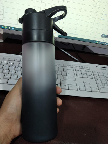 (New Arrival) Spray Water Bottle For Girls Outdoor Sport Fitness Water Cup Large Capacity Spray Bottle Drinkware Travel Bottles Kitchen Gadgets