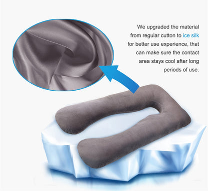 (New Arrival) Summer Sleeping Support Pillow For Pregnant Women U Shape Maternity Pillows Pregnancy Ice Silk