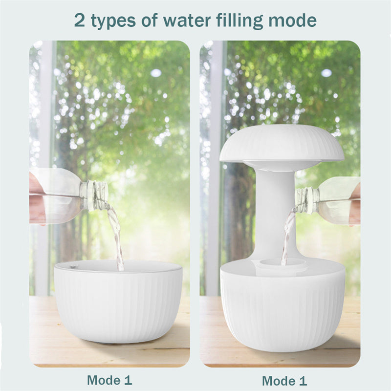 (Top Pick)Anti-gravity Air Humidifier Mute Countercurrent Humidifier Levitating Water Drops Cool Mist Maker Fogger Relieve Fatigue